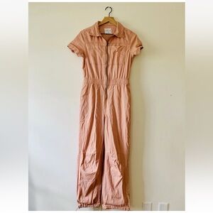 CELEBRITY PINK Women's Size S Jumpsuit Dusty Rose Color Zip Up Romper One Piece